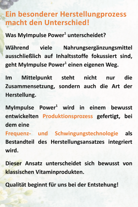 Flyer-01 MyImpulse Herstellungsprozess
